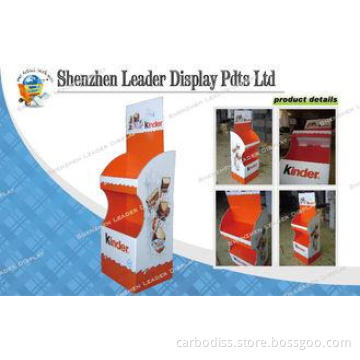 Easy Assembled Corrugated Cardboard Display Shelf Stands Pa